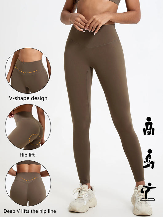 Buttery Soft Fabrics High Waist Leggings Gym Yoga Pants Running Workout Tights Push Up Sports Leggings Women