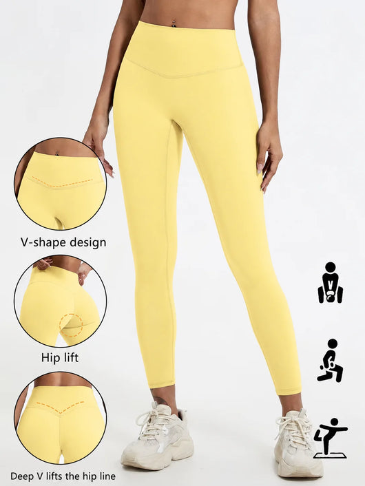 Buttery Soft Fabrics High Waist Leggings Gym Yoga Pants Running Workout Tights Push Up Sports Leggings Women